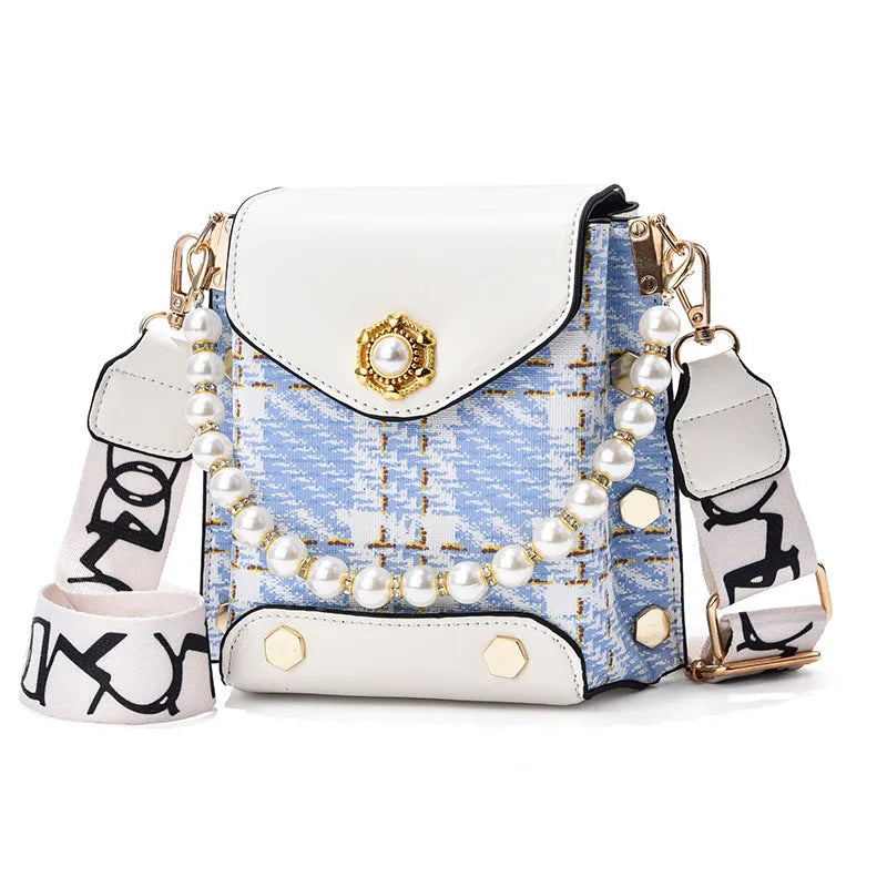 Fashion Women'S Crossbody Bag Girl'S Cute Princess Wallet Classic Shoulder Bag Summer Pearl Chain Phone Bag - Bellarte Enchanté Fashion Women'S Crossbody Bag Girl'S Cute Princess Wallet Classic Shoulder Bag Summer Pearl Chain Phone Bag